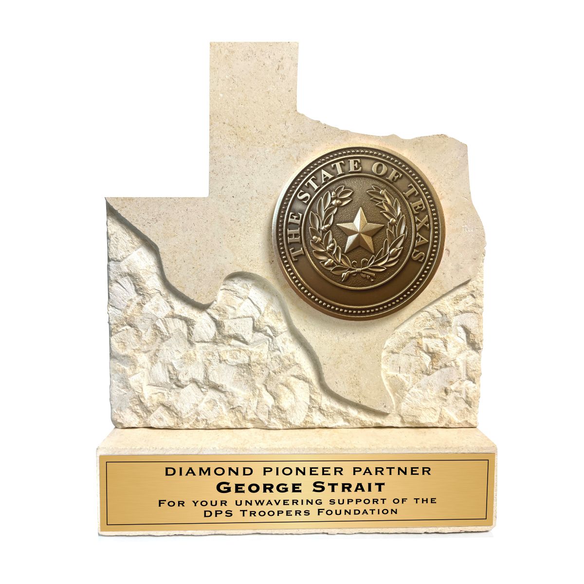 Chiseled Texas Monument
