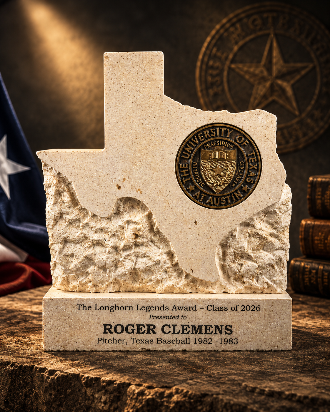 Chiseled Texas Monument