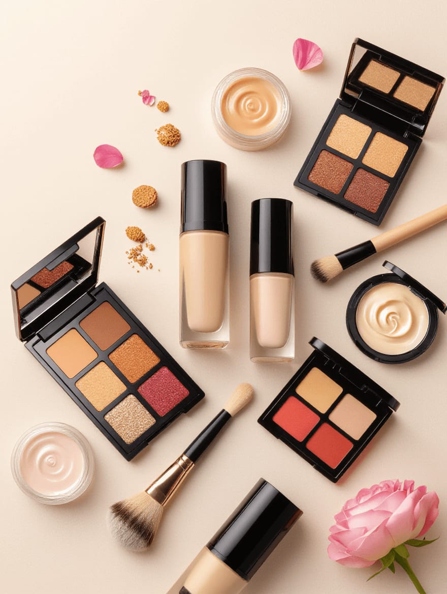 Curated makeup products specifically formulated for women in their 40s