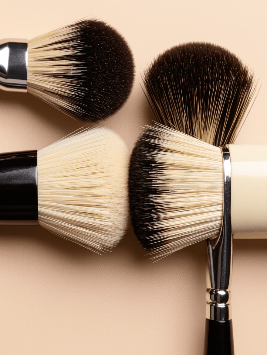 Comparison of brush bristle types and their effect on mature skin