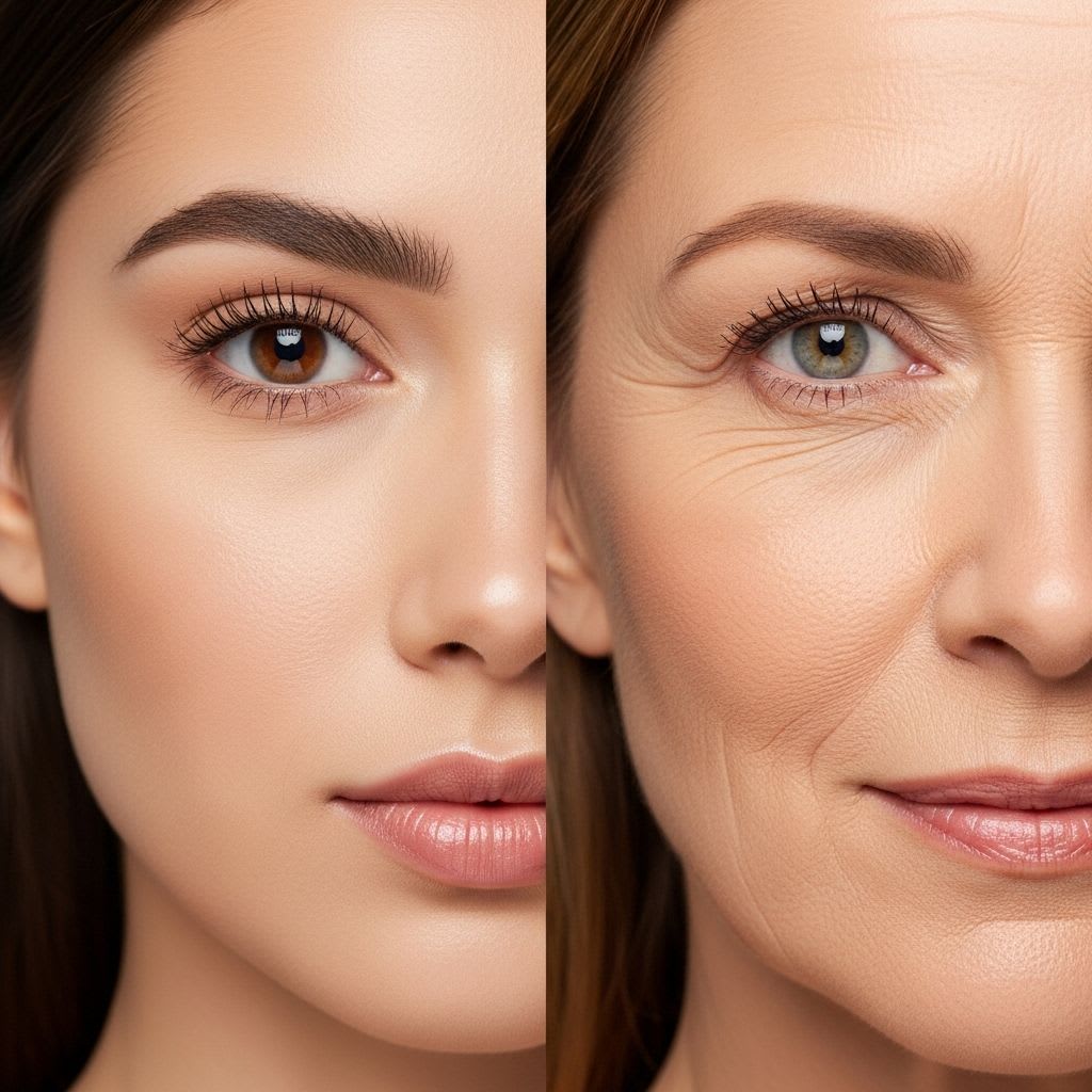 Comparison of powder foundation performance on oily young skin versus dry mature skin