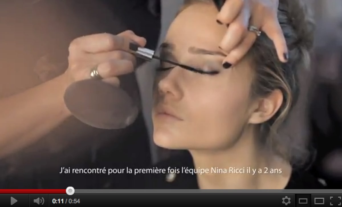 Behind the scenes video featuring make-up artist Ginni Bogado