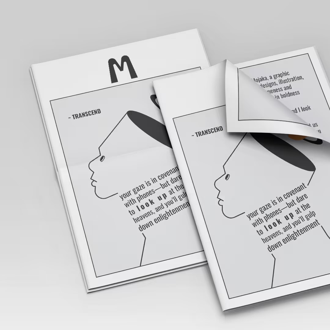 Mojaka M zine cover print version