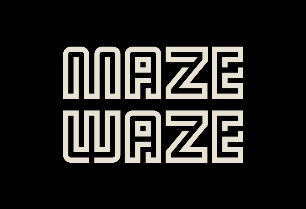 MAZE WAZE_white