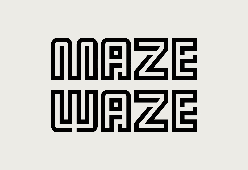 MAZE WAZE_black