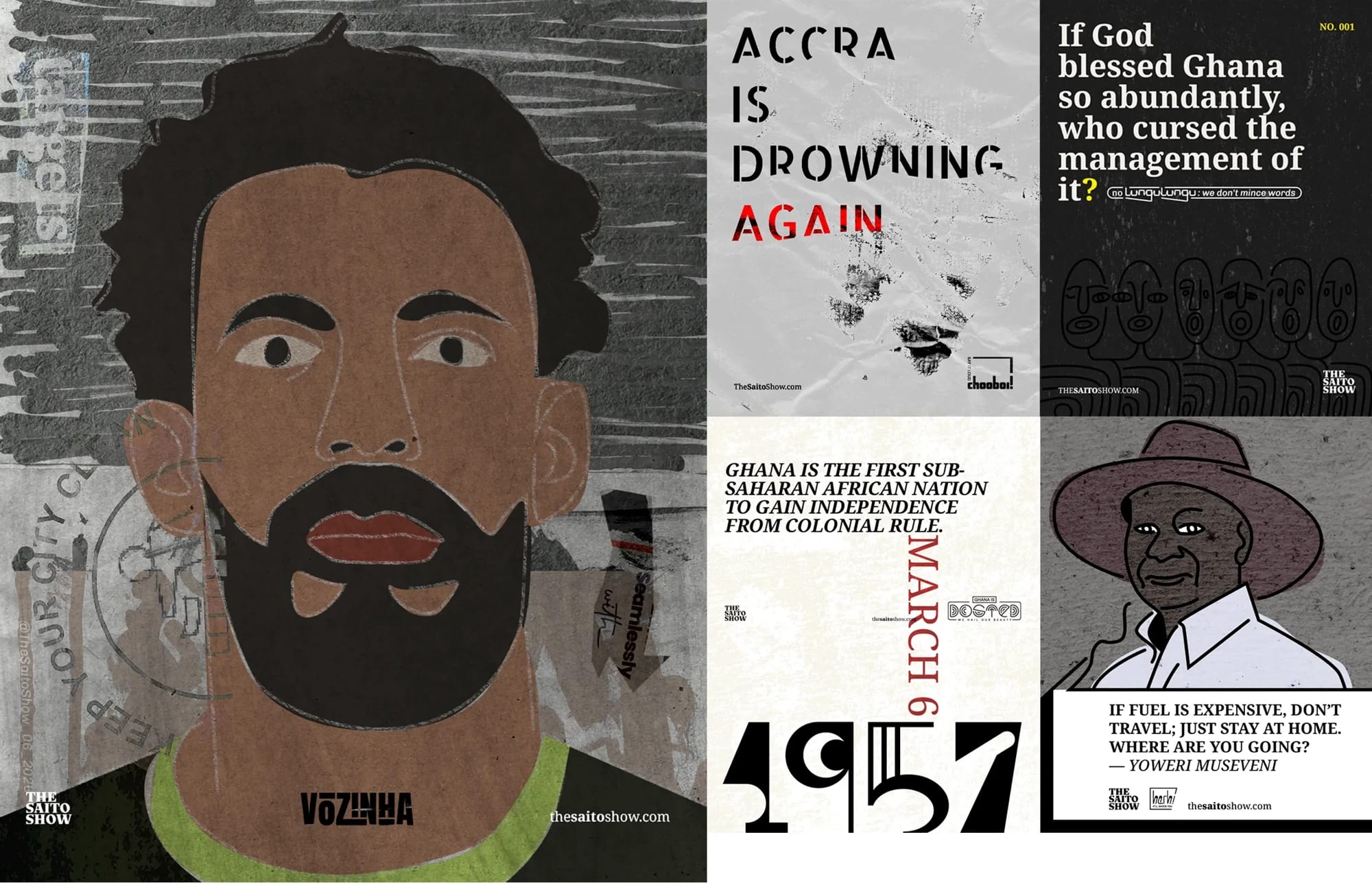 Ghanaian social commentary poster series