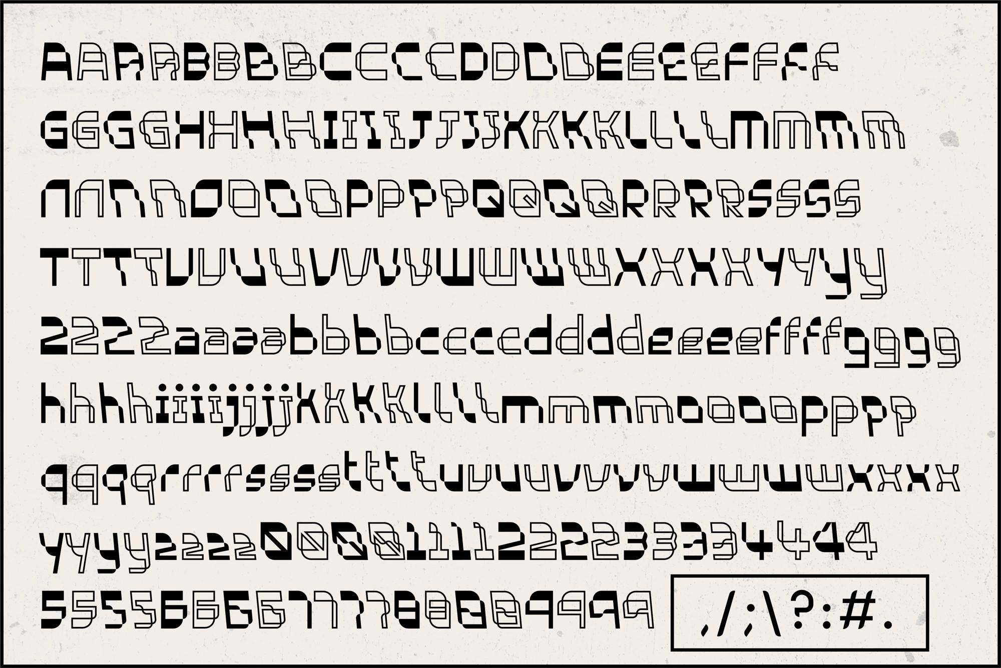Susuma full glyph set