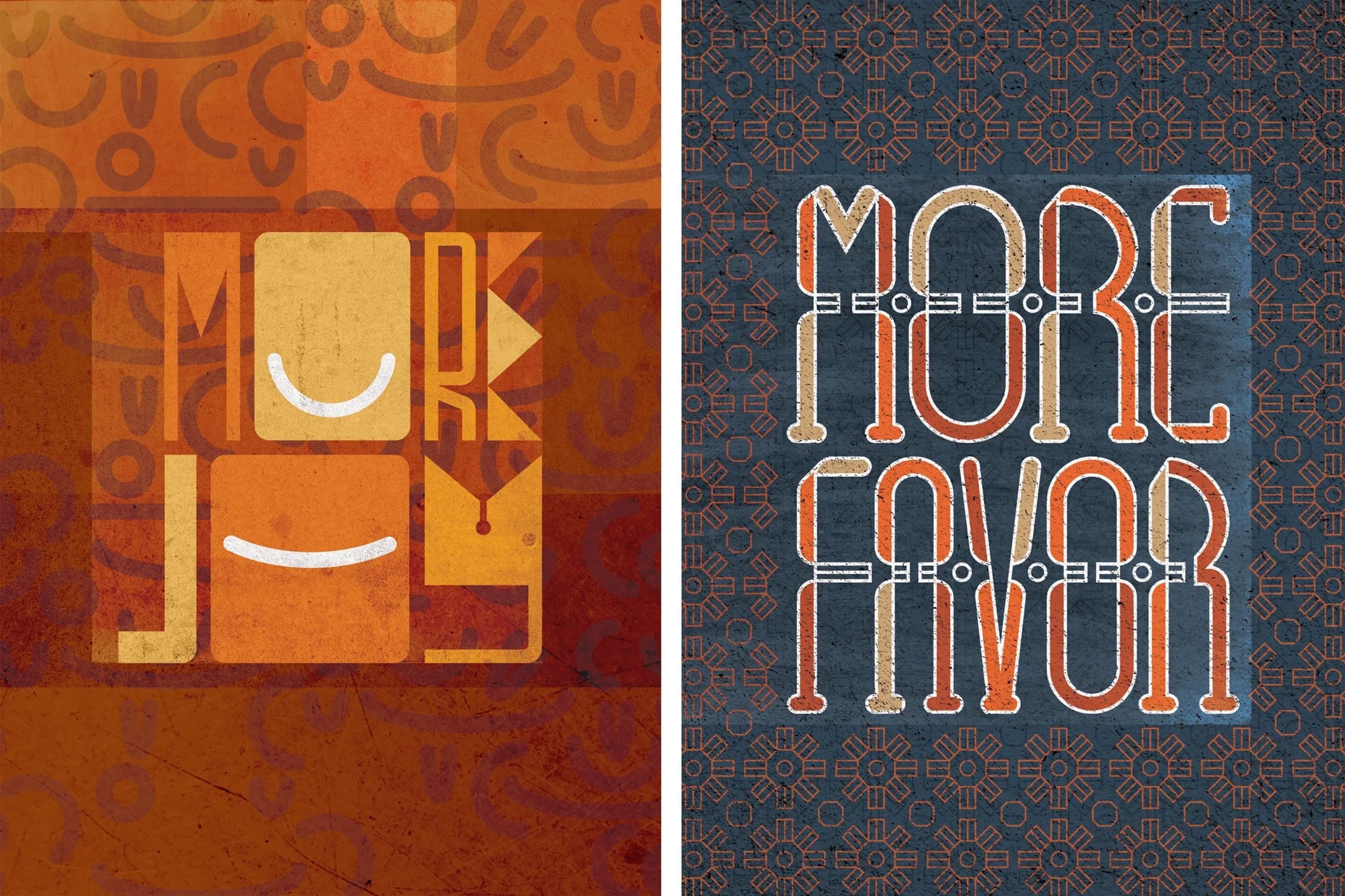 MORE Joy and Favor lettering