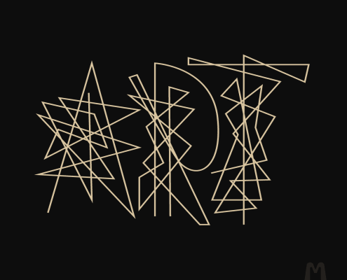 Scribbles of they poetry of typography