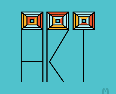 Handmade typography depicting the value of creating art