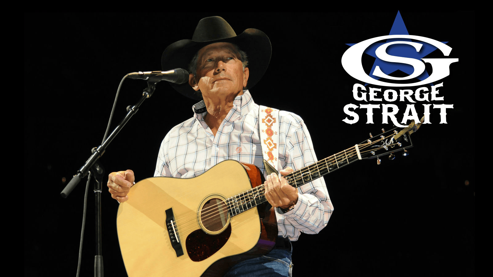 George Strait with guitar