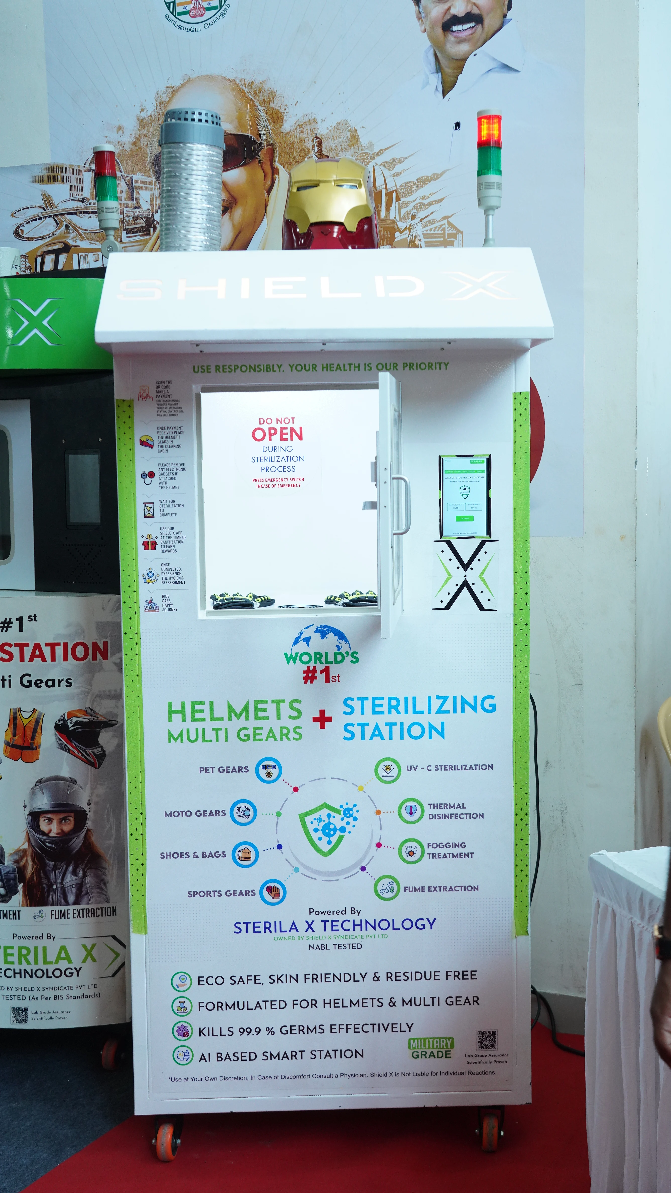 Shield X Helmet Sanitizing Machine