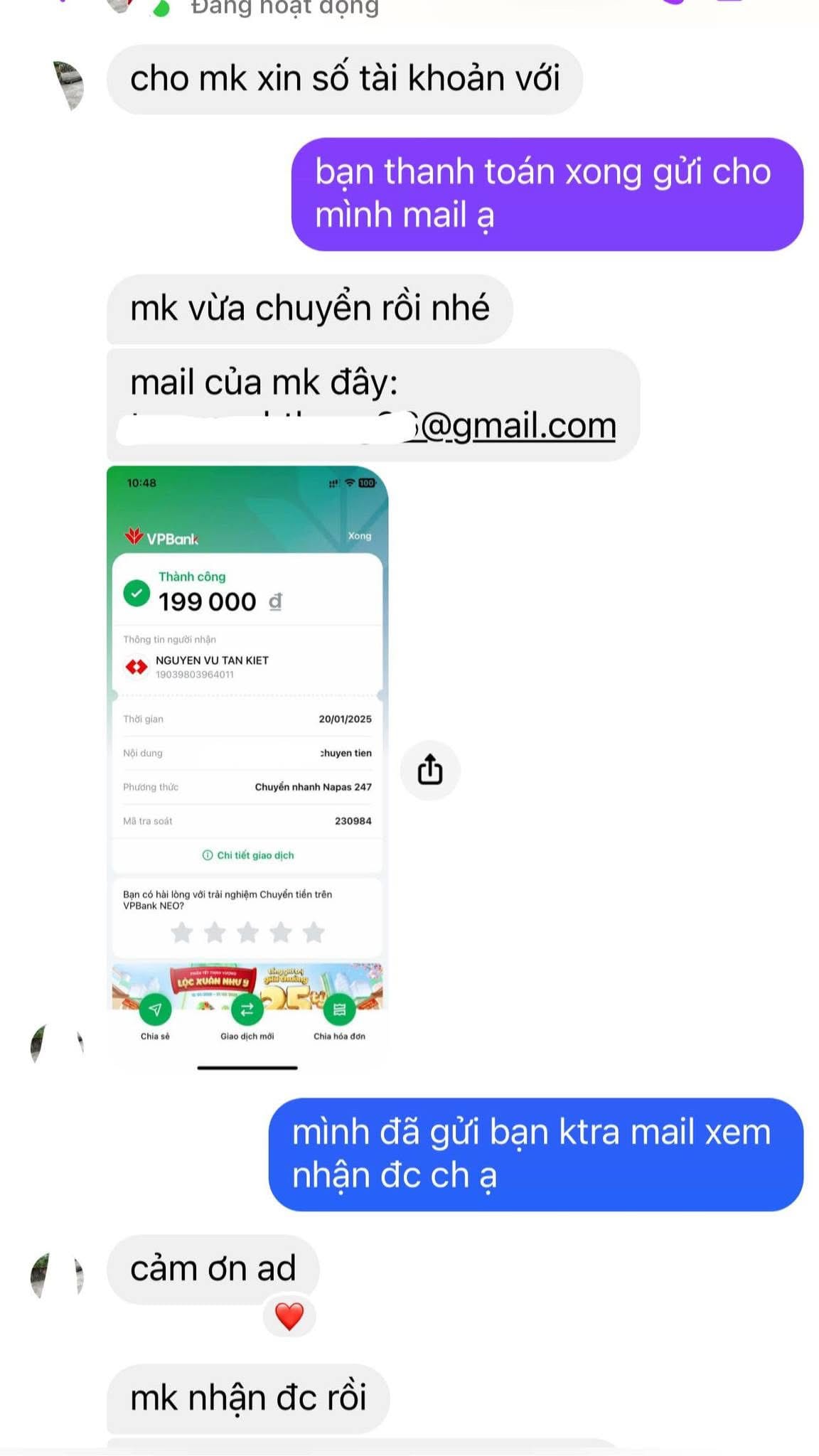 Feedback khách hàng