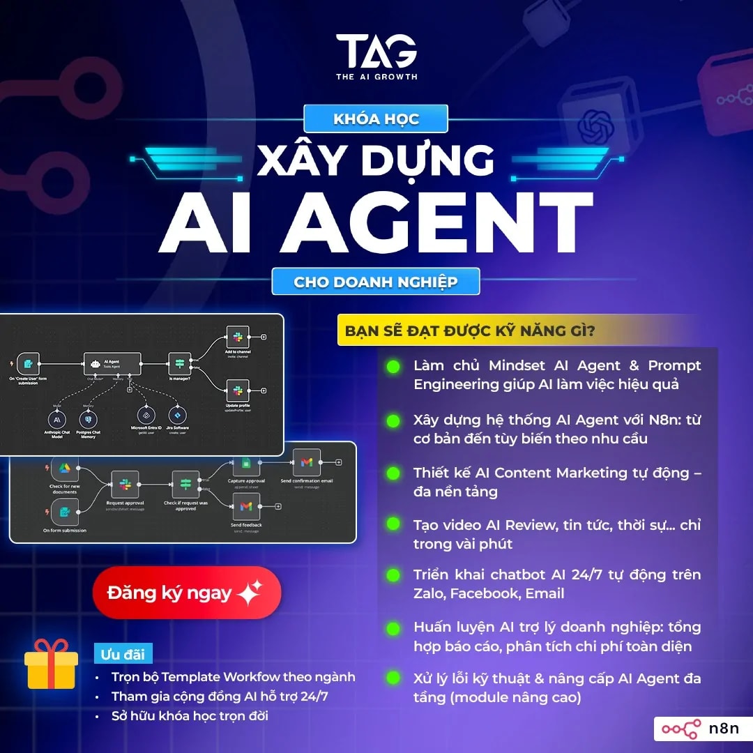 Khóa Học Xây Dựng AI Agent – The AI Growth