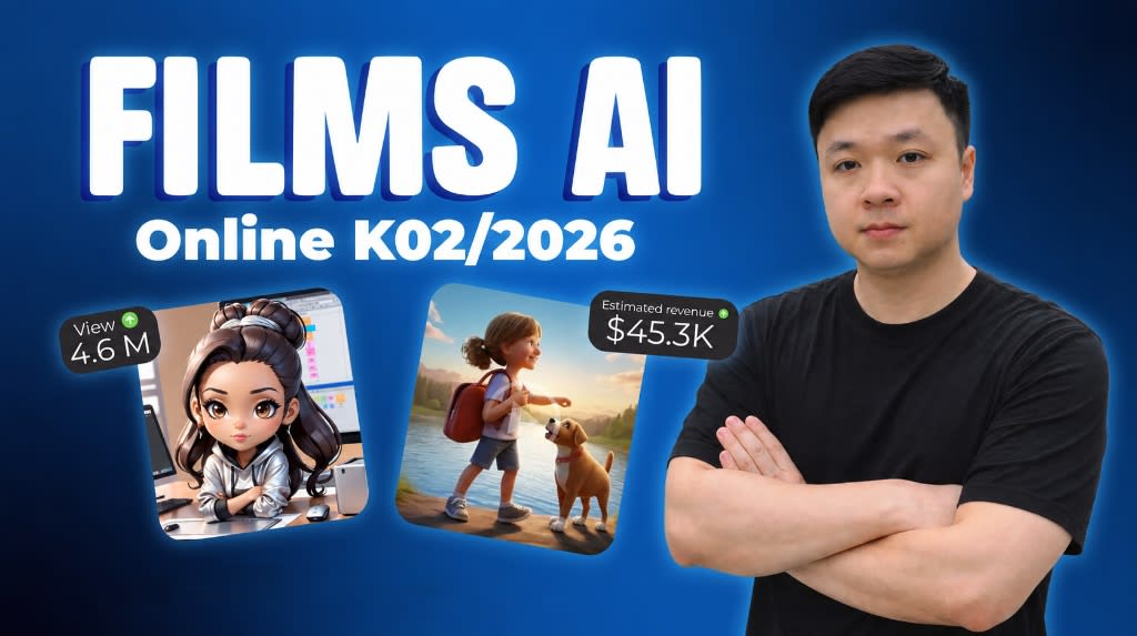 Khóa Học Films AI Online K02/2026 – Hải Nghiêm – Quy trình từ A–Z với Master Prompt trên Gemini & Veo 3.1