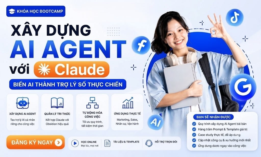 Khóa Học Bootcamp Xây Dựng AI Agent Với Claude Mới Nhất Cùng Cesglobal