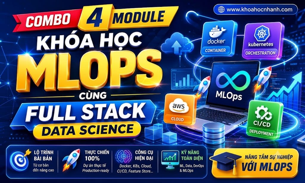 Combo 4 Module Khóa Học MLOps cùng FSDS