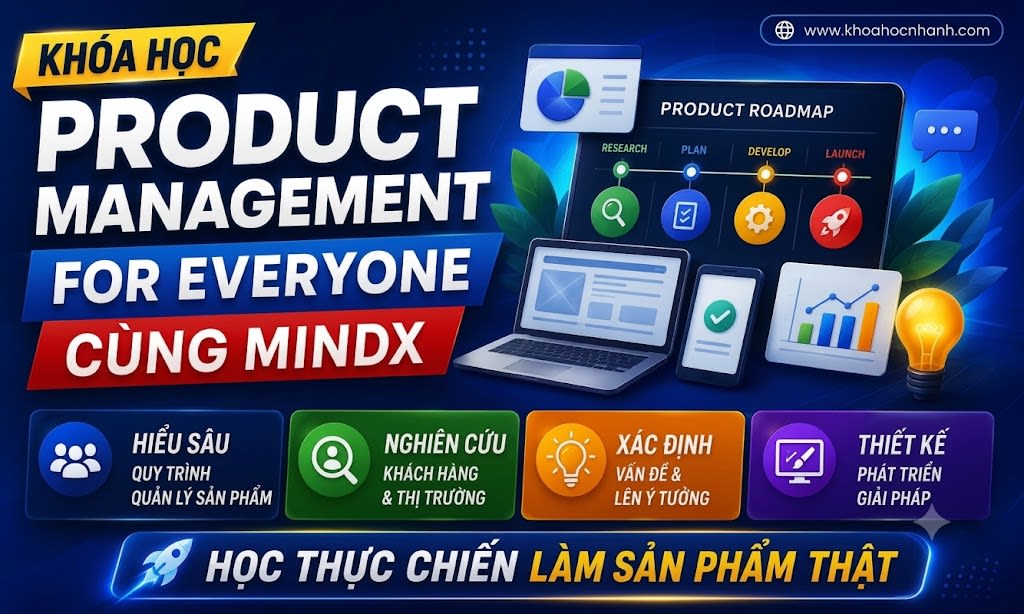 Khóa Học Product Management For Everyone cùng Mindx