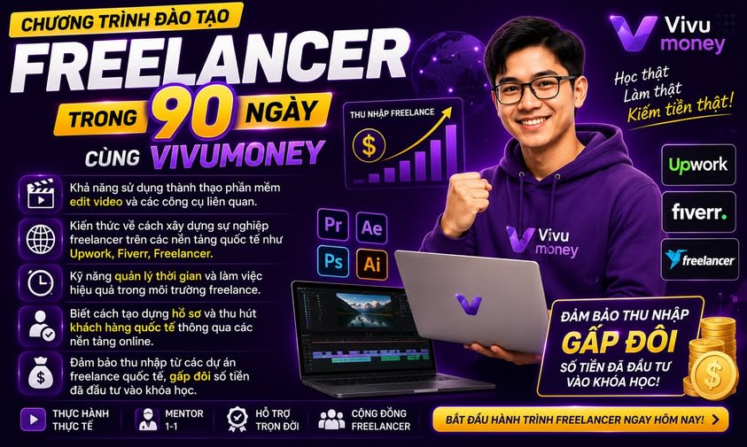 Chương Trình Đào Tạo Freelancer Trong 90 Ngày Cùng VivuMoney