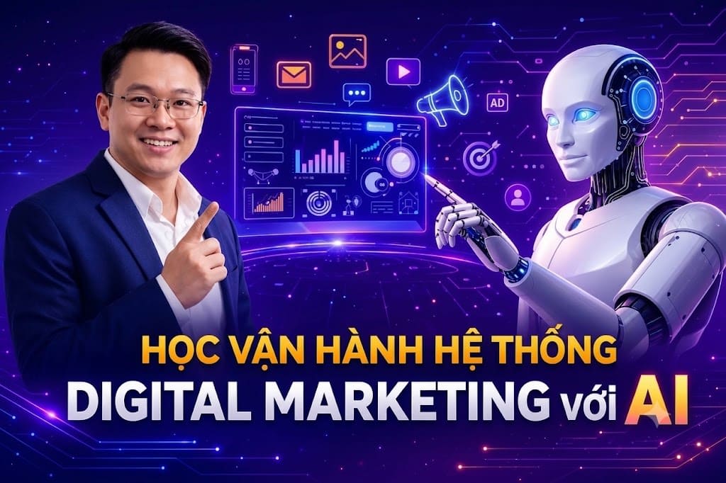 Khóa Học Vận Hành Hệ Thống Digital Marketing Với AI
