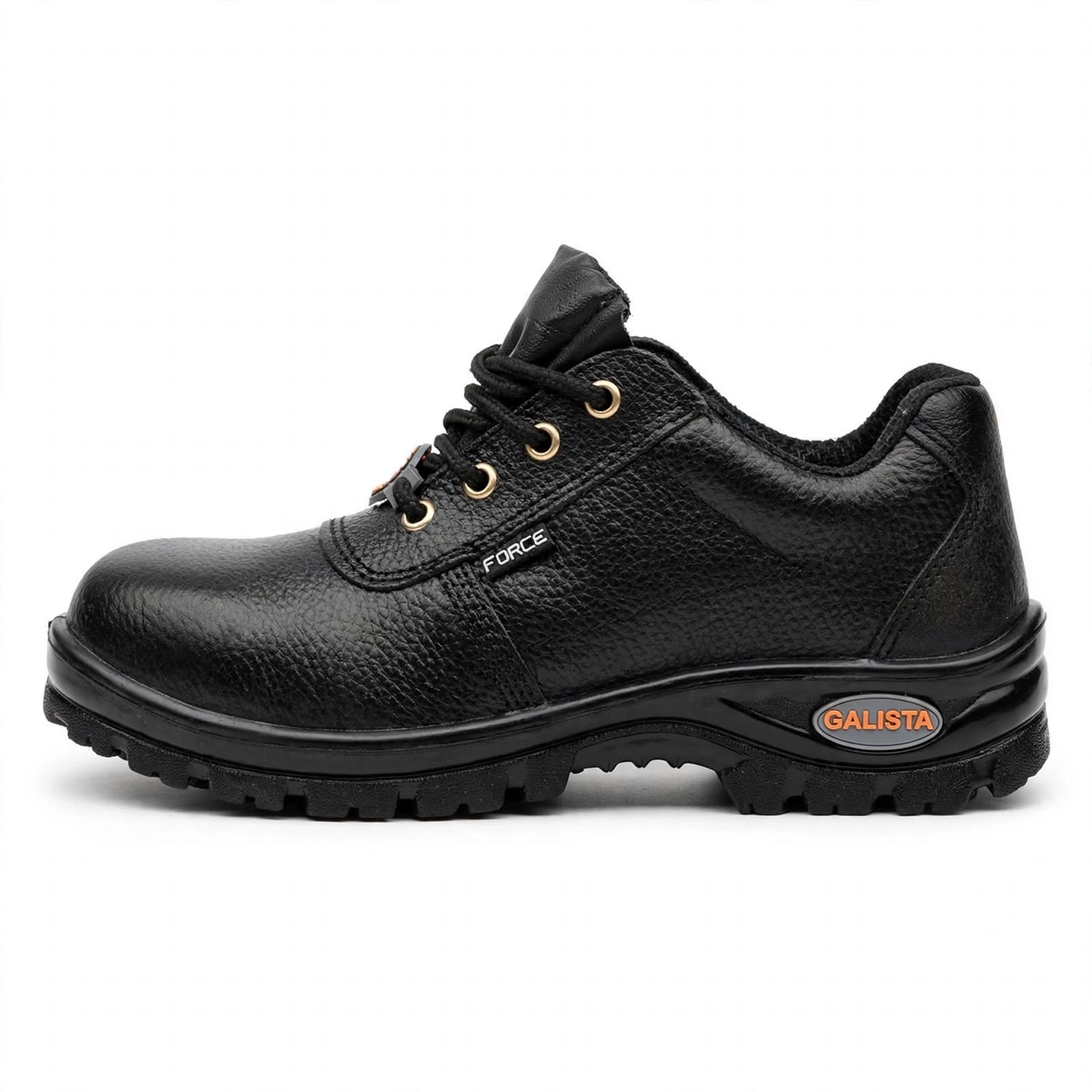Force Industrial Safety Shoes – Steel Toe, Anti-Skid Sole | Black Leather 2