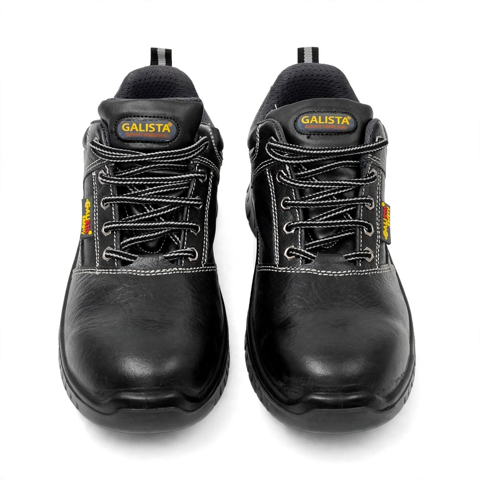 Gripper Industrial Safety Shoes – Steel Toe, Anti-Skid Sole | Black Leather 3
