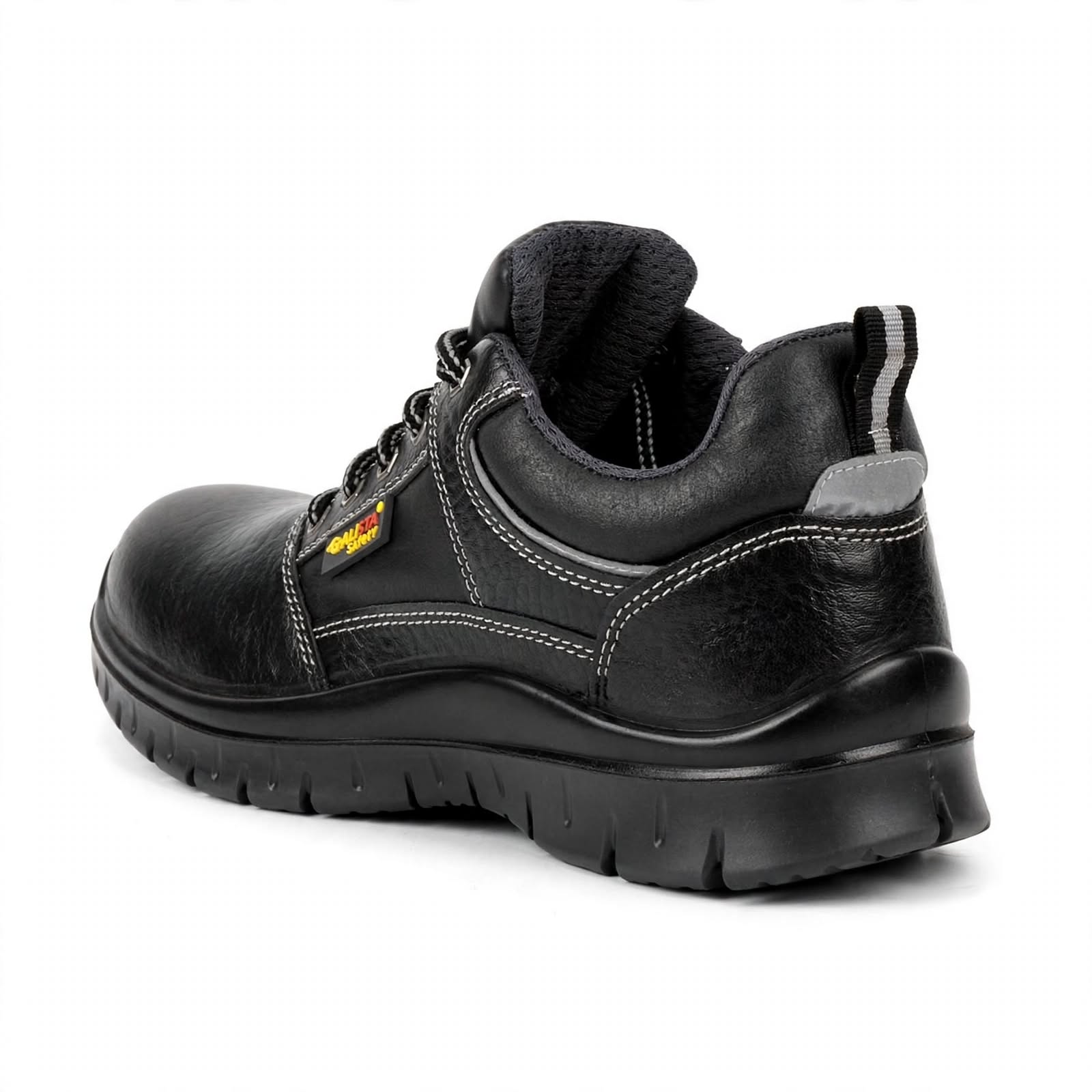 Gripper Industrial Safety Shoes – Steel Toe, Anti-Skid Sole | Black Leather 4