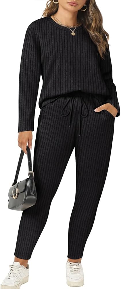 Relaxed Fit Joggers with Cozy Knit Tops