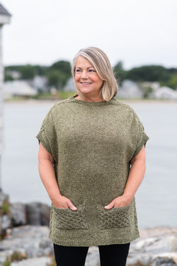 Textured Knit Ponchos with Sleek Leggings