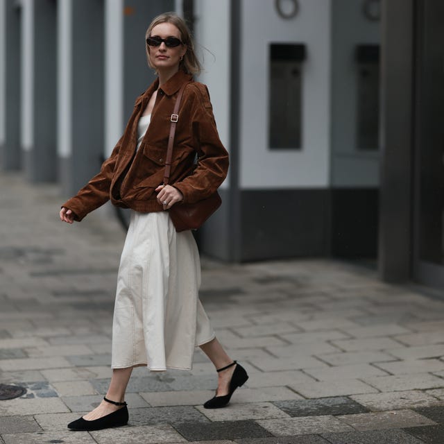 Earthy Tones Mix: Suede Vest Over Linen Dress