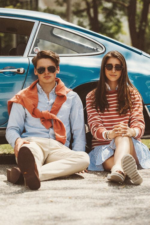 Preppy Edge: Khaki Chinos with Crisp Oxford Shirt and Loafers
