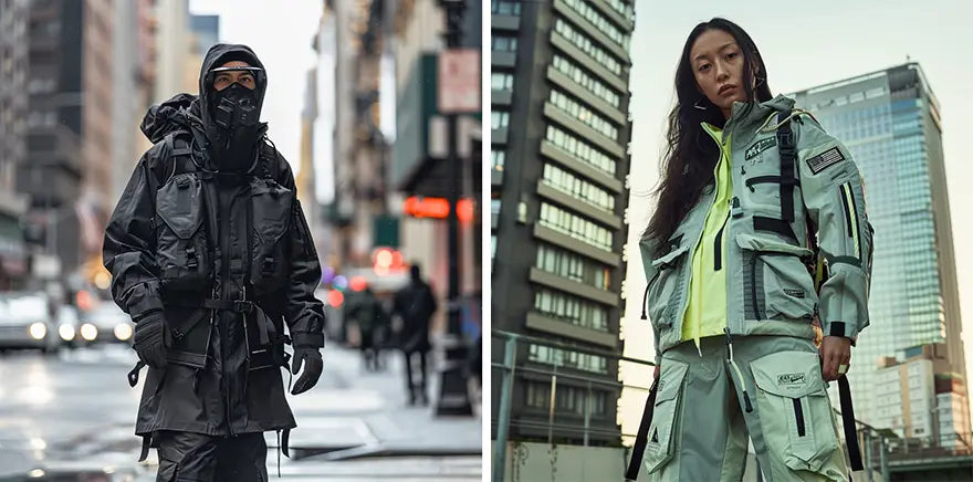 Urban Explorer Look with Cargo Style Chinos and Utility Vest