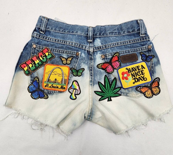 Festival Ready: Patterned Band Tee and Cutoff Denim Jacket