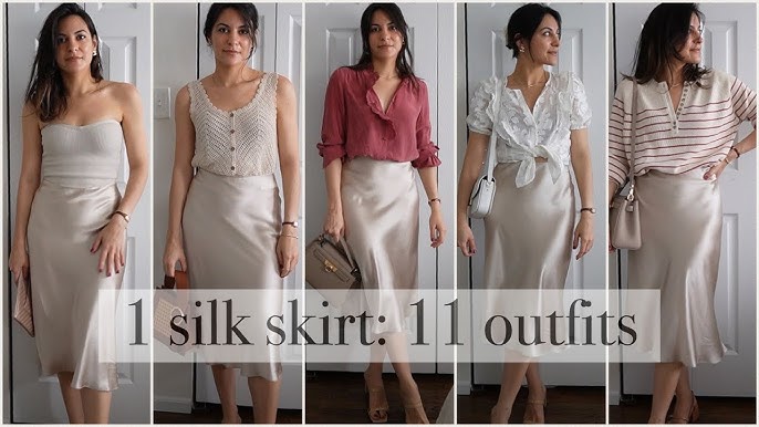 Evening Glow: Satin Camisole and Flowing Long Cardigan