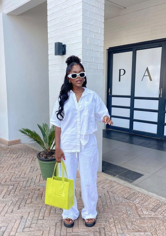 Soft Tie-Front Blouses Paired with Linen Trousers