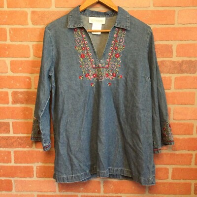 Boho Charm Featuring Floral Embroidered Tunics