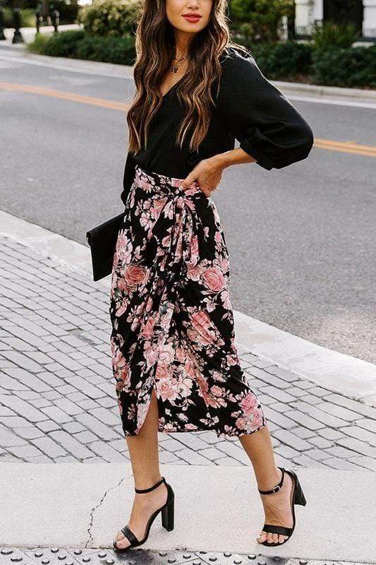 Breezy Boho Vibes with Floral Maxi Skirts