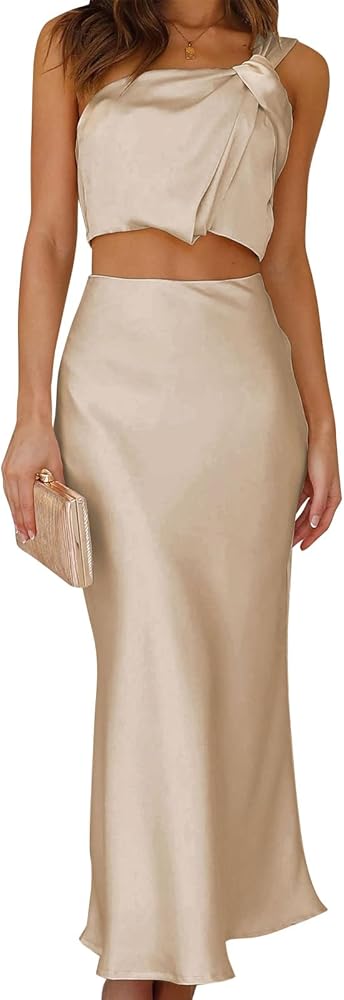 Elegant Evening Ensembles with Silk Skirts