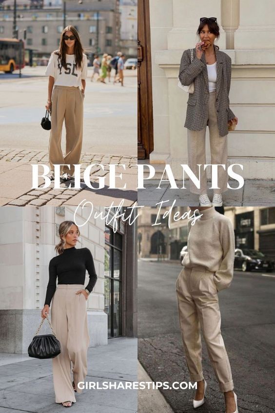 Pop of Color: Vibrant Baggy Pants Paired with Neutral Tops