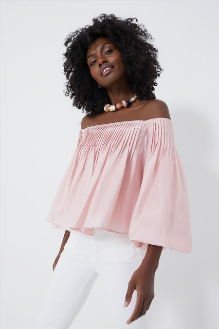 Feminine Touch with Rose Pink Pants and Ruffled Blouse