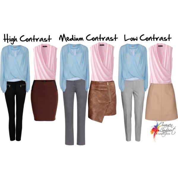 Daring Contrast: Pink Pants with Navy Blue Sweater