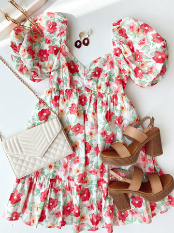 Romantic Ruffles: Pastel Maxi with Delicate Jewelry