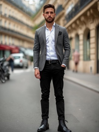 Tailored Edge: Blazer Dress and Sleek Biker Boots
