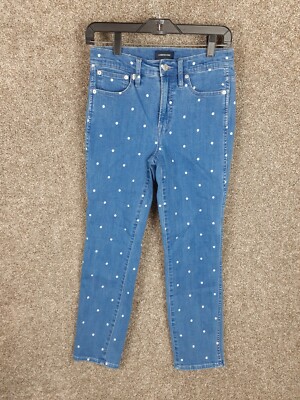 Vintage Flair: Polka Dot Blouse and High-Rise Bootcut Denim