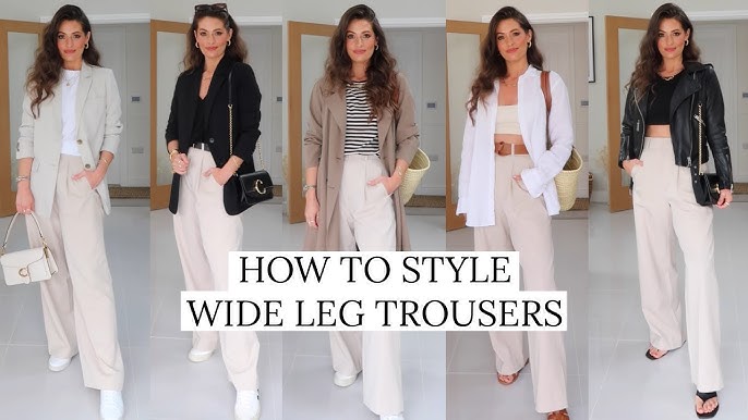 Effortless Office Chic: Tailored Wide Legs with Blazers