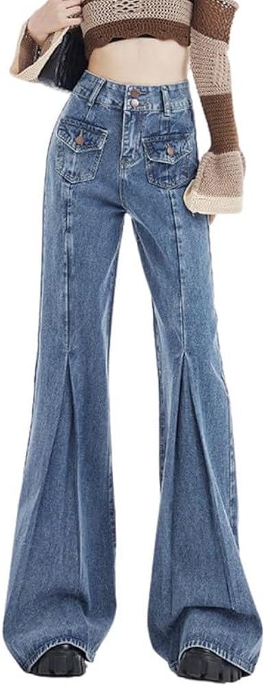 Retro Revival: High-Waisted Wide Legs with Crop Tops