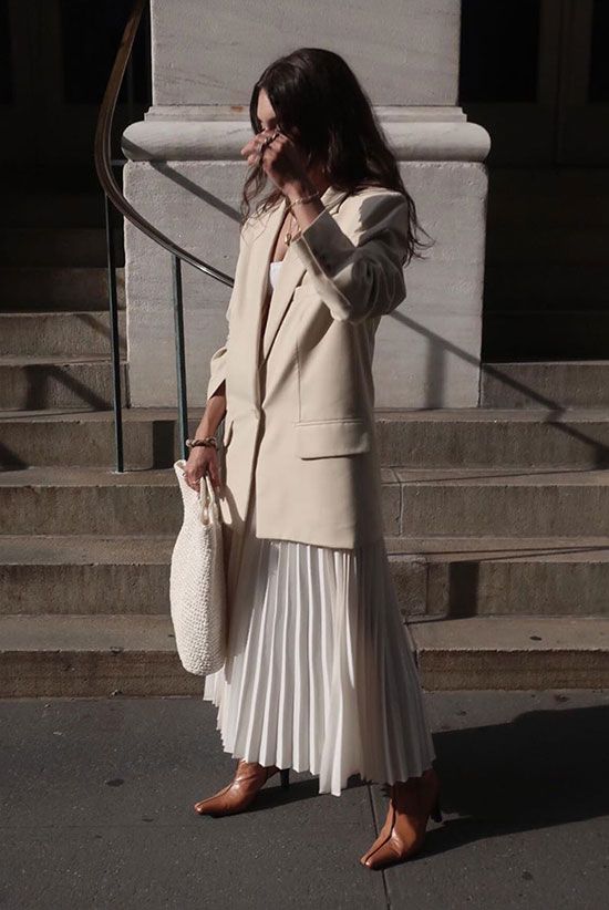 Soft Feminine Vibes with Pleated Skirts