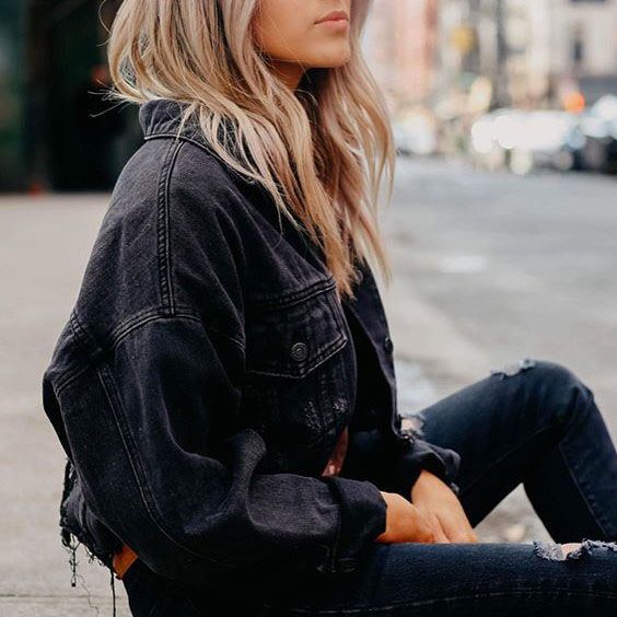 Distressed Denim Drama with Ripped Skinny Jeans