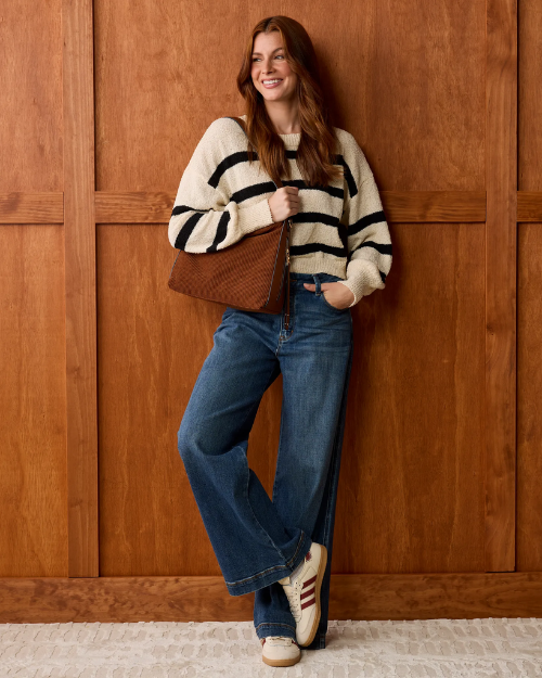 Chunky Knit Sweaters Paired with Skinny Jeans