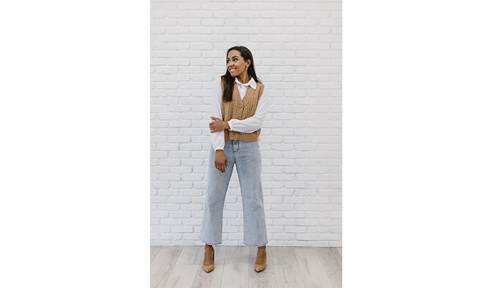 Colorful Thermal Layers with Denim Overalls